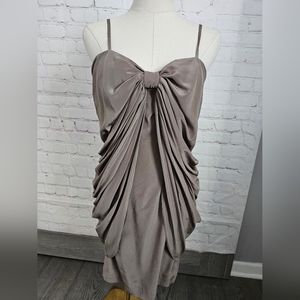 Stella & Jamie for Anthropologie Draped Dress | Small | Taupe | NWT